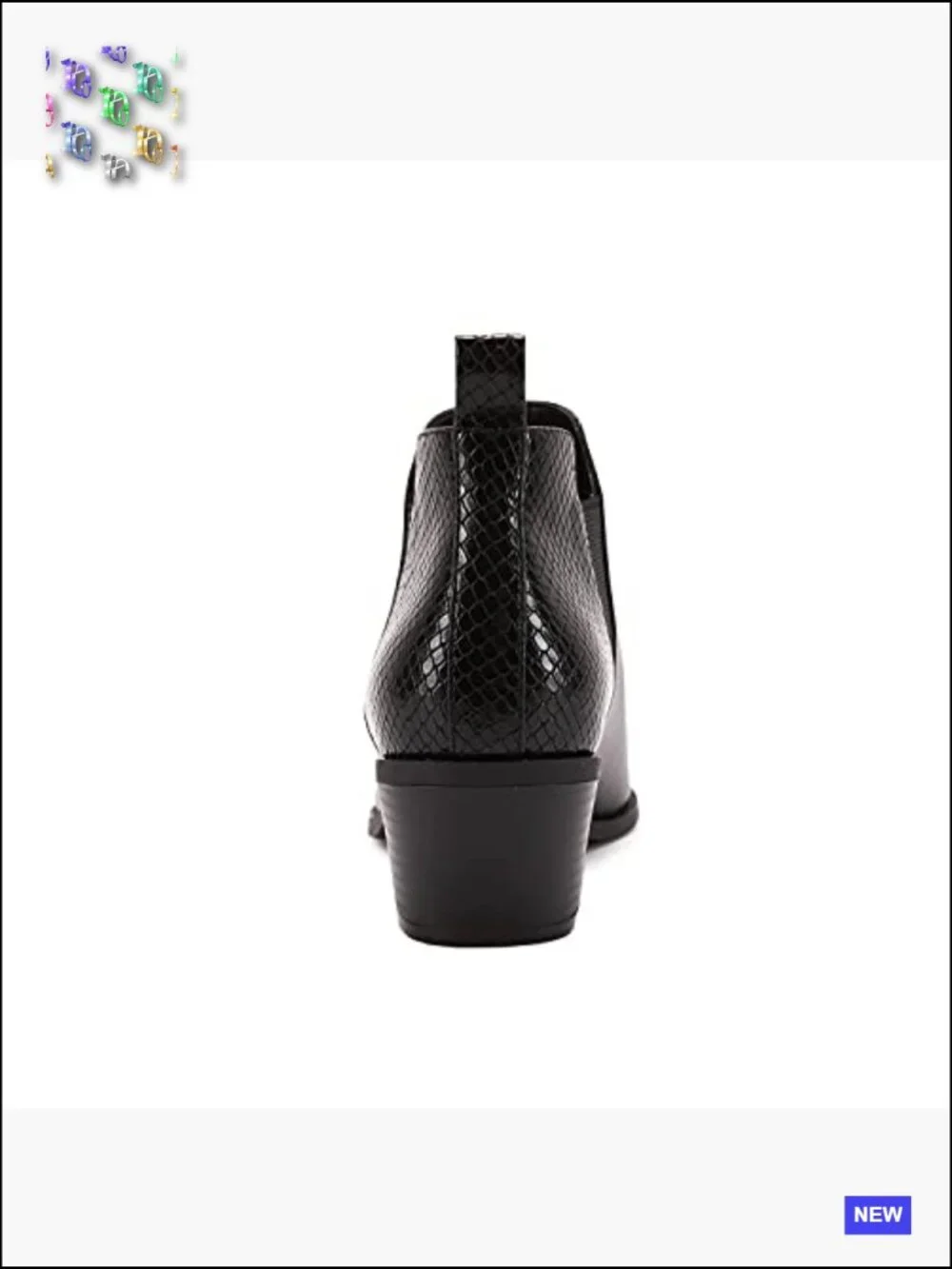 Stacked Chunky Heel Ankle Boots Slip On Western Low Heel Chelsea Boots